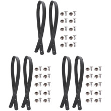 6 Sets Leather Handbag Handles Tote Replacement Straps With Rivets
