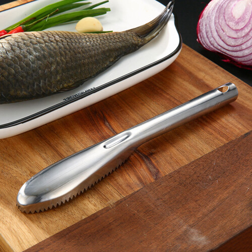 2Pcs Fish Scale Cleaning Tool Handheld Metal Fish Scaler 2