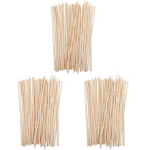 300Pcs Khaki Aroma Diffuser Sticks Rattan Essential Oil Reeds for Home