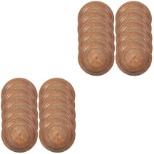 20Pièces Assiettes Papier Motif Bois Pour Dîners Gâteaux