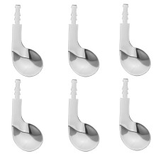 6Pcs Kid Adaptive Spoon Head Stainless Steel Detachable for Child Use