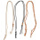 3Pcs Adjustable Woven Rope Crystal Necklace Holders Assorted Colors 1