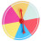 4Pièces Roue De Chance Colorée Jeu Raffle Portable 3