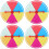 4Pièces Roue De Chance Colorée Jeu Raffle Portable 6