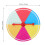 4Pièces Roue De Chance Colorée Jeu Raffle Portable 10