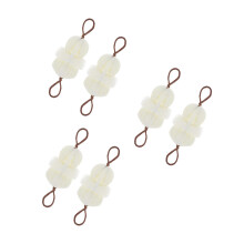 6Pcs Exfoliating Bath Scrubber Balls Bathroom Shower Brush Beige Mesh
