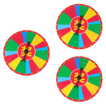 3Pcs Educational Prize Wheel Game Prop for Teaching