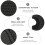 6Pcs Black Sports Wrist Protector Compression Sleeve for Hand Support 6