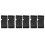 6Pcs Black Sports Wrist Protector Compression Sleeve for Hand Support 10