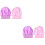 4Pcs Assorted Color Wide Side Sleeping Caps Elastic Hair Protection 6