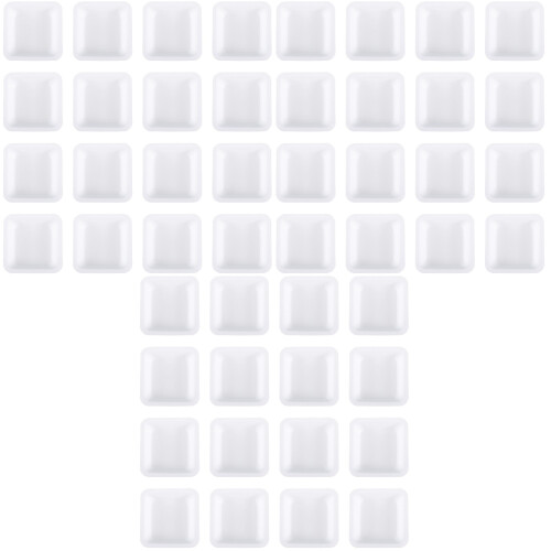 150Pcs White Plastic Weighing Plates Lightweight Anti-Static Lab Trays