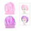4Pcs Assorted Color Wide Side Sleeping Caps Elastic Hair Protection 10