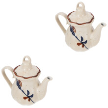 2Pcs Ceramic Sauce Dispensers Vintage Japanese Style Soy Sauce Bottles