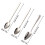 6Pcs Stainless Steel Baby Fruit Scraping Spoons Silver Durable Set 2