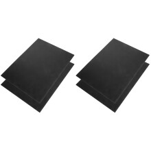4Pcs Smooth Black PVC Boards for DIY Crafting and Decoration Use