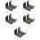 10Pcs Multi-Functional Grey Metal Snowboard Display and Storage Rack 9