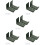 10Pcs Multi-Functional Grey Metal Snowboard Display and Storage Rack 10