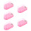 5Pcs Manicure Nail Drill Bit Storage Box Pink Plastic Display Case 1