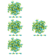2000Pcs Blue DIY Craft Flowers Polyester Appliques for Clothing Repair