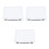 3Pcs Document Holder Box with Clear Lid and Buckle for Office 1