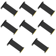 8Pcs Black Pci Express Riser Cable Pcie 3.0 GPU Extension