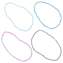 4Pcs Glow in The Dark Beaded Ankle Bracelets for Women Assorted Colors