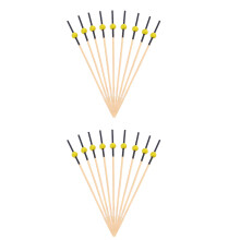 200Pcs Yellow Fruit Picks Bamboo Cocktail Sticks for Party Appetizers