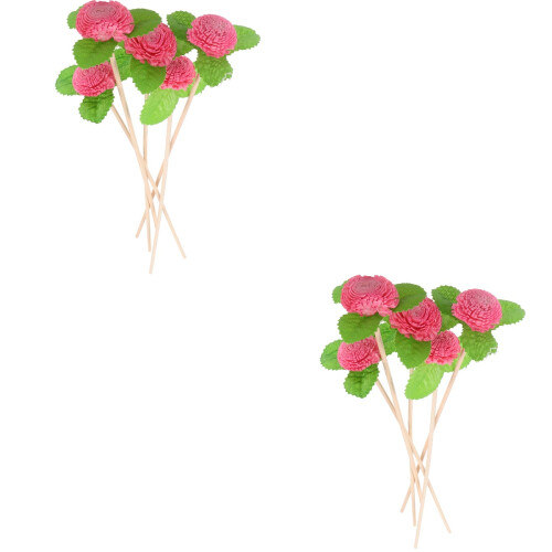 10Pcs Household Reed Diffuser Flower Sticks for Cozy Aromatherapy