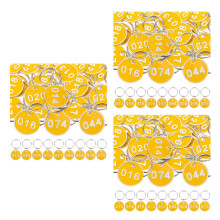 3Ensembles Marques Métalliques Multi Couleurs Avec Anneaux Pour Clés