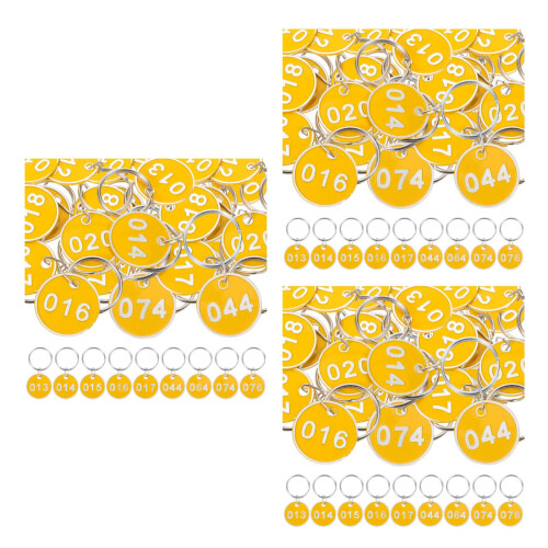 3Ensembles Marques Métalliques Multi Couleurs Avec Anneaux Pour Clés
