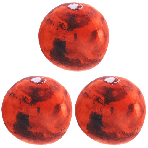 3Pcs Plush Planet Shape Cushion Soft Plush Ball Pillow Multi-Color