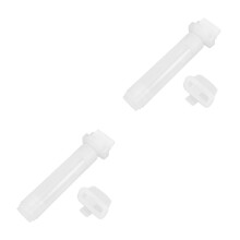 2Pcs White Fillable Flat Tip Acrylic Paint Markers Smooth Writing Pens
