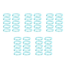 50Pcs Green Silicone Glow in Dark Graduation Wristbands for Events