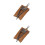 2 Pcs Key Bag Man Pu Remote Control 5