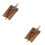 2 Pcs Key Bag Man Pu Remote Control 6