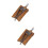 2 Pcs Key Bag Man Pu Remote Control 7