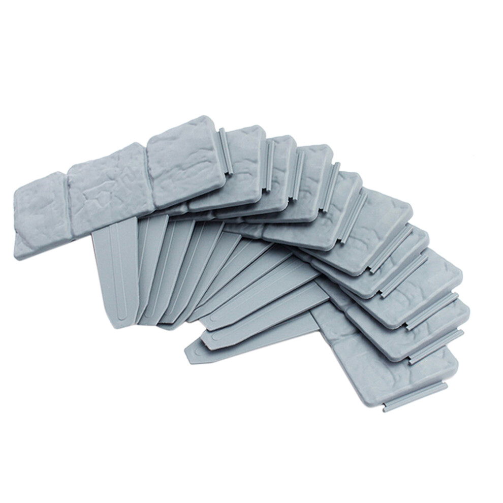10Pcs Red Plastic Garden Fence For Protection Durable Picket Fence 3722858834886