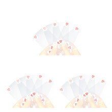 3Pcs Waterproof Plastic Poker Decks Assorted Color Flexible Durable