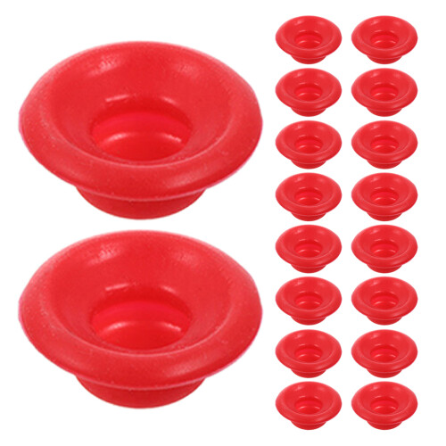 100Pcs Red Silicone Beer Bottle Gaskets Leakproof Seal for Home Use 1