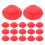 100Pcs Red Silicone Beer Bottle Gaskets Leakproof Seal for Home Use 3