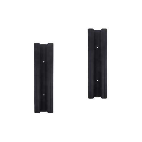 2Pièces Range-Verres À Vin Noir Sous Étagère Acier Inoxydable 2