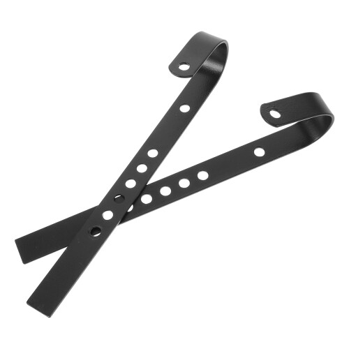 2Pcs Multifunctional Black Iron Hooks for Secure Bike Basket Hanging