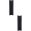 2Pièces Range-Verres À Vin Noir Sous Étagère Acier Inoxydable 5