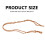 3Pcs Adjustable Woven Rope Crystal Necklace Holders Assorted Colors 2