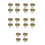20Pcs Coffee Metal Purse Lock Clasp Replacement for Handbag Use 1