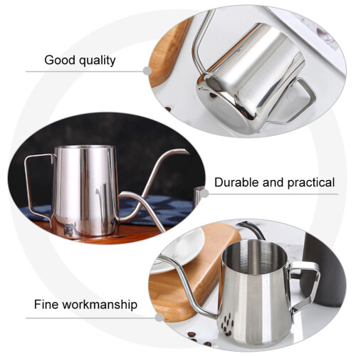 1pc Coffee Pot Stainless Steel Gooseneck Container 2