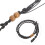 3Pcs Adjustable Woven Rope Crystal Necklace Holders Assorted Colors 6