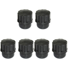 6Pcs Black Soprano Saxophone Plug Durable Plastic Sax Stopper