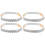 2Paires Sangles Blancs Polyester Pour Talons Antiglisse 4