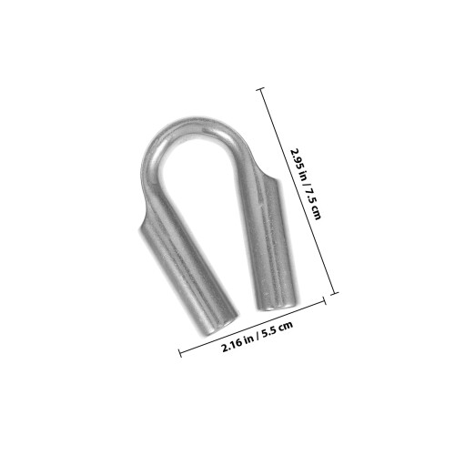 Wire Kabelklem Ring RVS 2-Pack 1